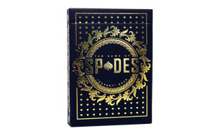 Open image in slideshow, The Game of Spades &quot;Expert&quot; Deck, playing cards, spades cards, gold foiling, premium playing cards, no more writing on jokers
